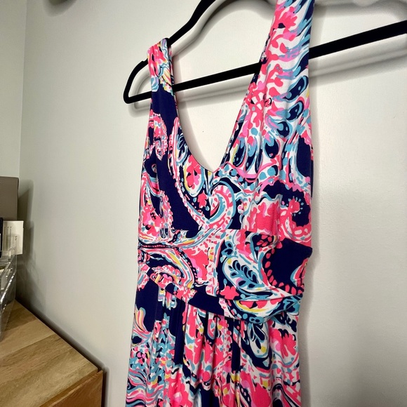 Lilly Pulitzer Sloane Maxi Dress in Pop Up For the Halibut, Small - Picture 8 of 9